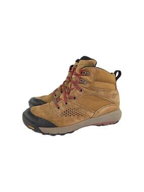 Danner Inquire Mid 5" Brown Red Boot US 8 Suede Chukka Hiking Boots